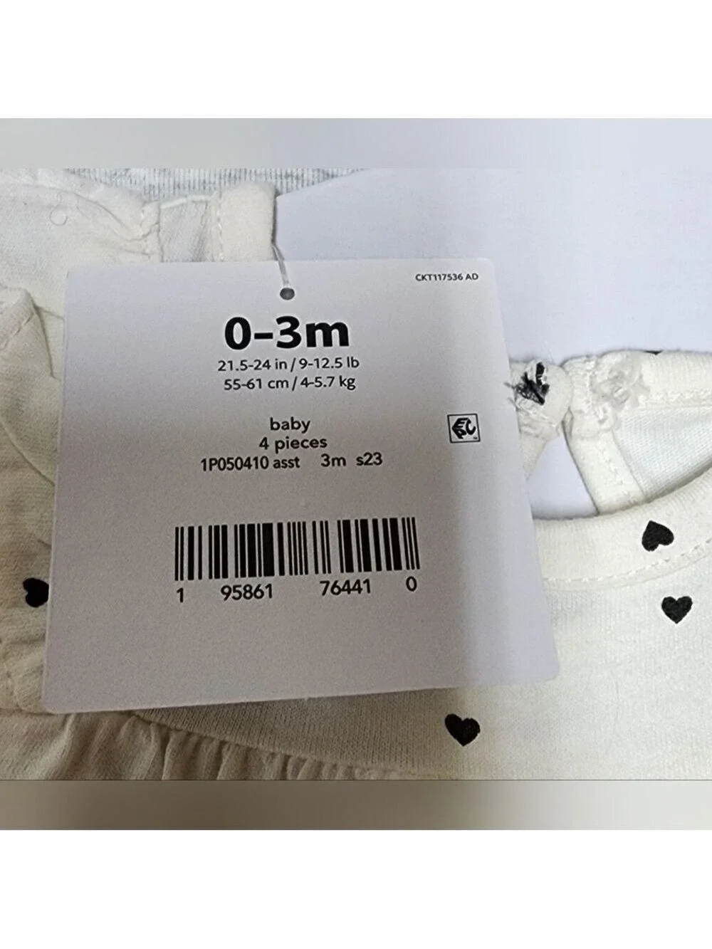 Carter's 4 Piece My Little Love Baby Girl Set Size 0-3 Months - New With Tags